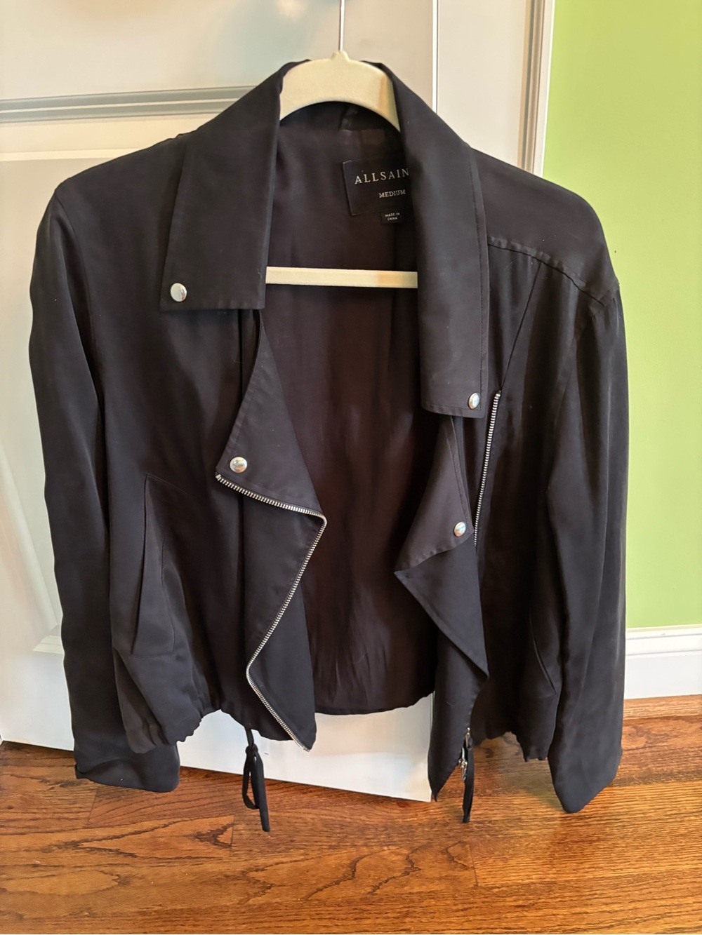 AllSaints Black Lightweight Jacket